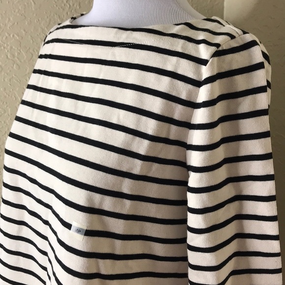 LOFT Ann Taylor Striped 3/4 Sleeve Top MP - Picture 2 of 6